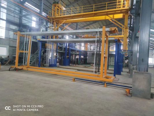 ราคาดี 3000T / เดือน สายการผลิต Anodizing ครึ่งอัตโนมัติ 6500mm ความยาวโปรไฟล์สูงสุด ออนไลน์