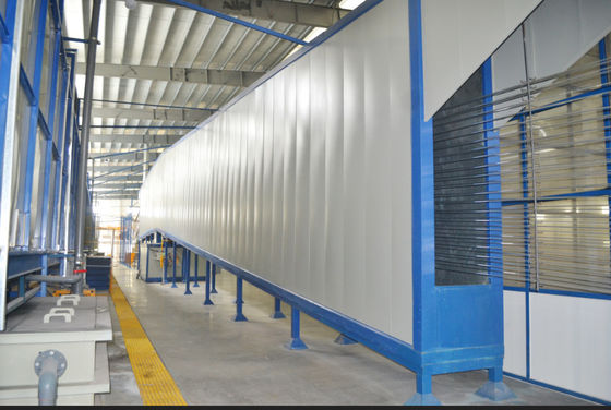 การพ่นสายเคลือบผงแนวตั้งอัตโนมัติ 1200T/เดือน