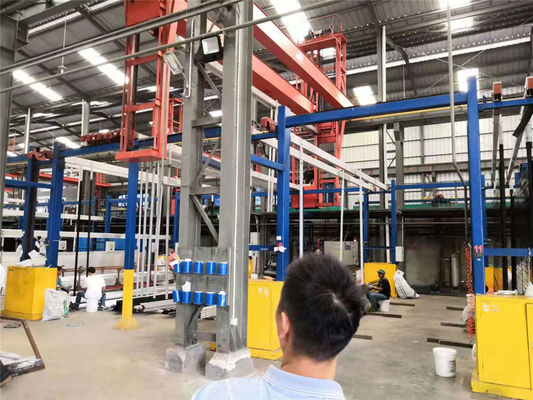 สายการผลิตอโนไดซ์แบบอัตโนมัติกำลังไฟฟ้า สายการผลิตอโนไดซ์แนวนอน