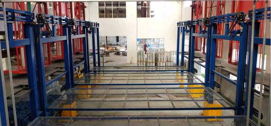 สายการผลิตอโนไดซ์แบบอัตโนมัติกำลังไฟฟ้า สายการผลิตอโนไดซ์แนวนอน