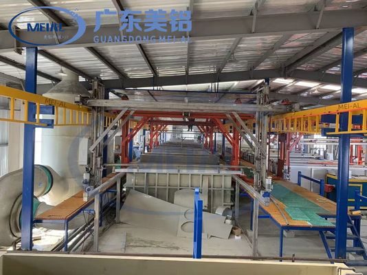 ราคาดี อัตโนมัติ 800T / เดือน อลูมิเนียม anodizing การผลิตสาย อุปกรณ์การรักษาผิว ออนไลน์