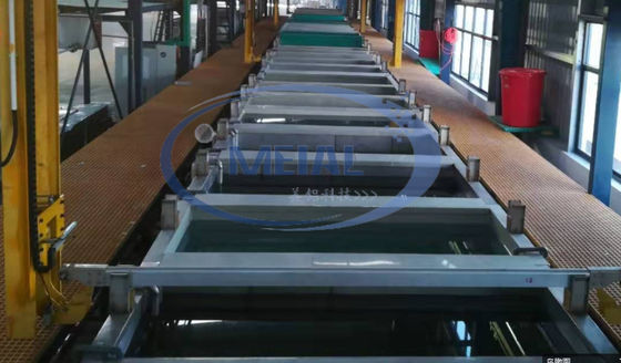 900T / เดือน อลูมิเนียม Anodizing สายการผลิตที่มี 1-25um ความหนาของหนัง anodizing