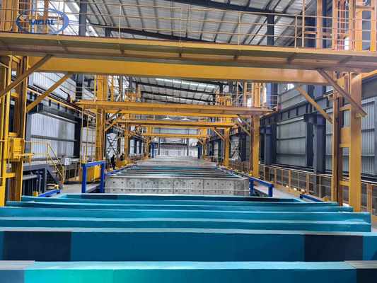 สายการผลิตอโนไดซ์ 500T/M สำหรับชิ้นส่วนขนาดใหญ่และซับซ้อน