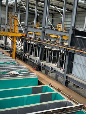 ราคาดี ระบบการทําความร้อนแบบ anodizing ที่มีประสิทธิภาพพลังงานสูงกว่า 25% ด้วยช่วงอุณหภูมิ 10-80 °C และความแม่นยํา ± 0.5 °C สําหรับสายการผลิตแบบ anodizing ออนไลน์