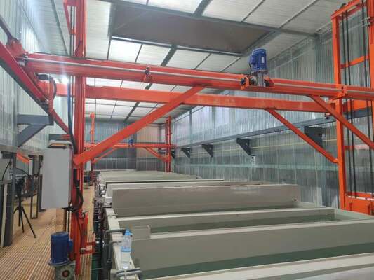 ราคาดี 50-100T / เดือน สายการผลิต anodizing ความจุกับการติดตามและควบคุมทางไกลสําหรับความหนาของฟิล์ม 10-25μm ออนไลน์